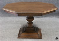 Octagon Shaped Wood Dining Table