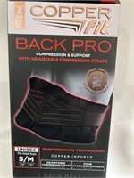 $25.00 Copper Fit Back Pro Back support size S/M