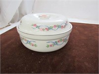 Hall's Casserole with Dainty Flower Pattern
