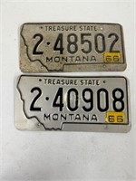 1966 Montana License Plates