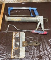 Hacksaw Glue Gun Trowel paint stick