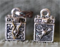 HOPE AND LOVE STERLING CHARMS