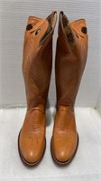 Size 8.5 orange cowboy boots