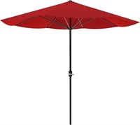 Pure Garden 9' Red Aluminum Umbrella