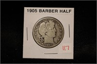 1905 BARBER HALF DOLLAR