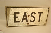Wooden EAST Sign