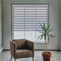 LUCKUP Cordless Zebra Blinds 33x72'' Grey