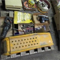 Car ramps,saw , wrenches