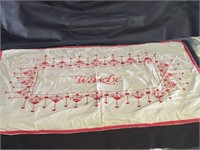 VTG German Embroidered Table Scarf