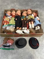 Vintage Goebel rubber 11 inch dolls and