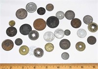 LOT - OLD FOREIGN COINS