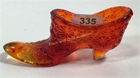 Fenton amberina Daisy & Button shoe