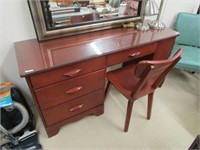 IMPERIAL ROCK MAPLE 4 DRAWER DESK W/ CHAIR