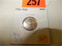 US KEY DATE 1956-D LINCOLN WHEAT PENNY