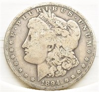 1894-O Morgan Silver Dollar - G