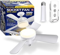 Socket Fan Light AS SEEN ON TV – Ceiling Fan with