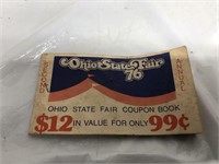 Vintage 1976 Ohio State fair coupon booklet