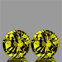 Natural Canary Yellow Mali Garnet Pair{Flawless-VV