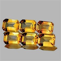 NATURAL GOLDEN YELLOW CITRINE 8x6 MM - FL