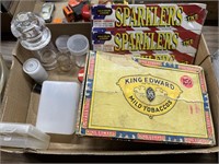 Sparklers, Cigar Box, Misc. Containers