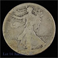 1916-S Silver Walking Liberty Half Dollar