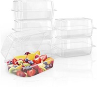 200 Pcs Clear Hoagie Container, 7.3 x 4.9 x 3.8