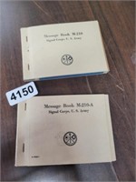 US ARMY MESSAGE BOOKS