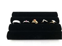 5 costume jewelry rings