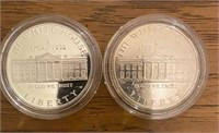 1992 WHITE HOUSE SILVER DOLLAR- TIMES TWO