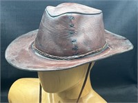 Outback Style Hand-Made Leather Hat NICE!