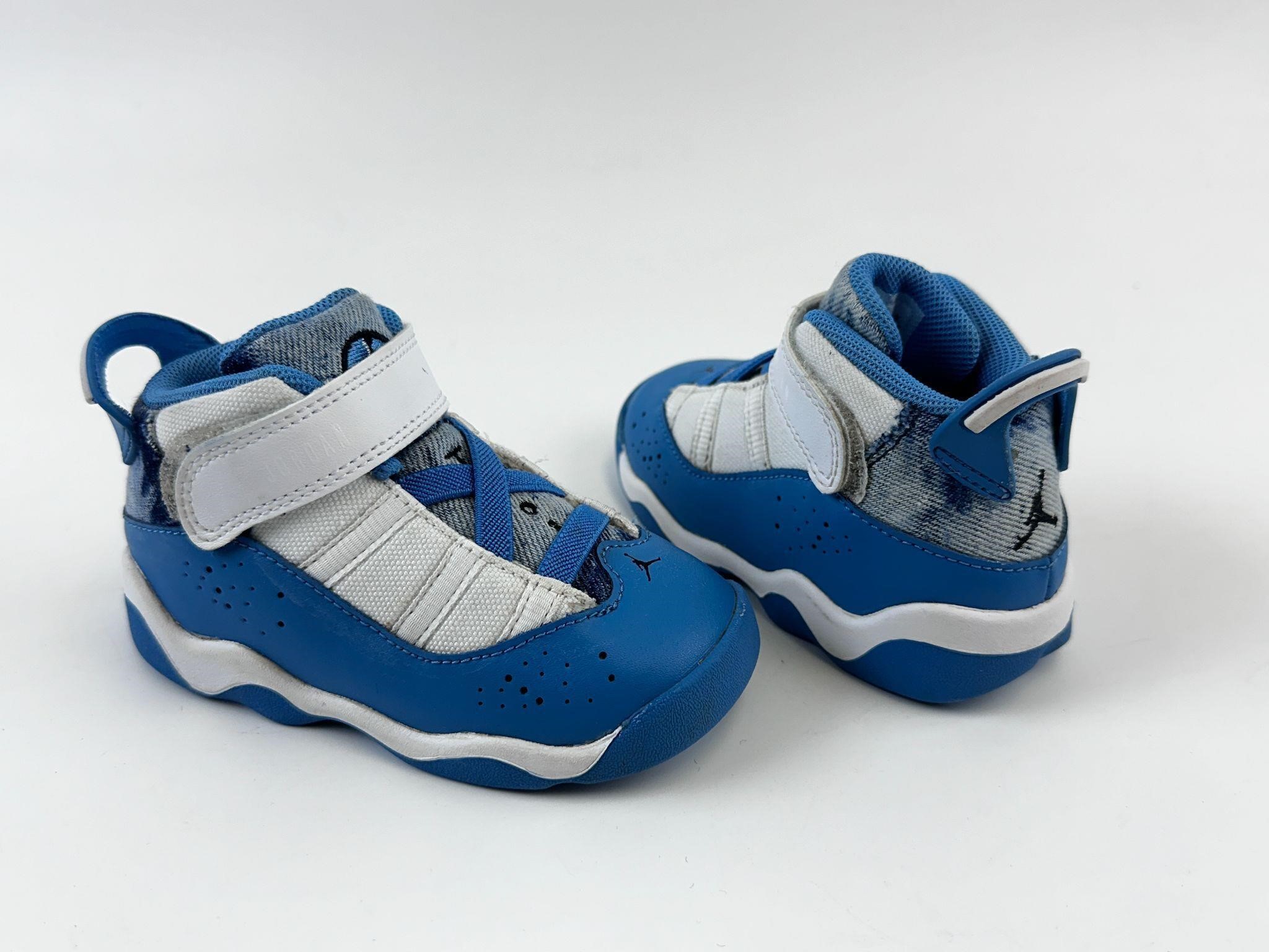 Air Jordan 6 Rings Dutch Blue Toddler 7C Shoes