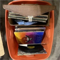 Lot of records and case