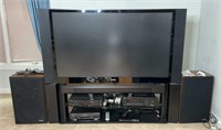 Toshiba 60in TV W/ Built In Stand, Stereo System &