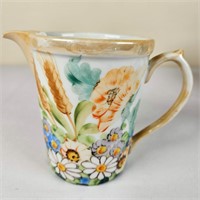 Small Floral Ceramic Pitcher