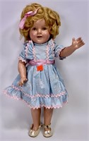 Shirley Temple doll, composition, 18" tall,