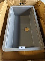 Karran Gray Quartz Sink - 32-1/2"x19-3/8"x9"