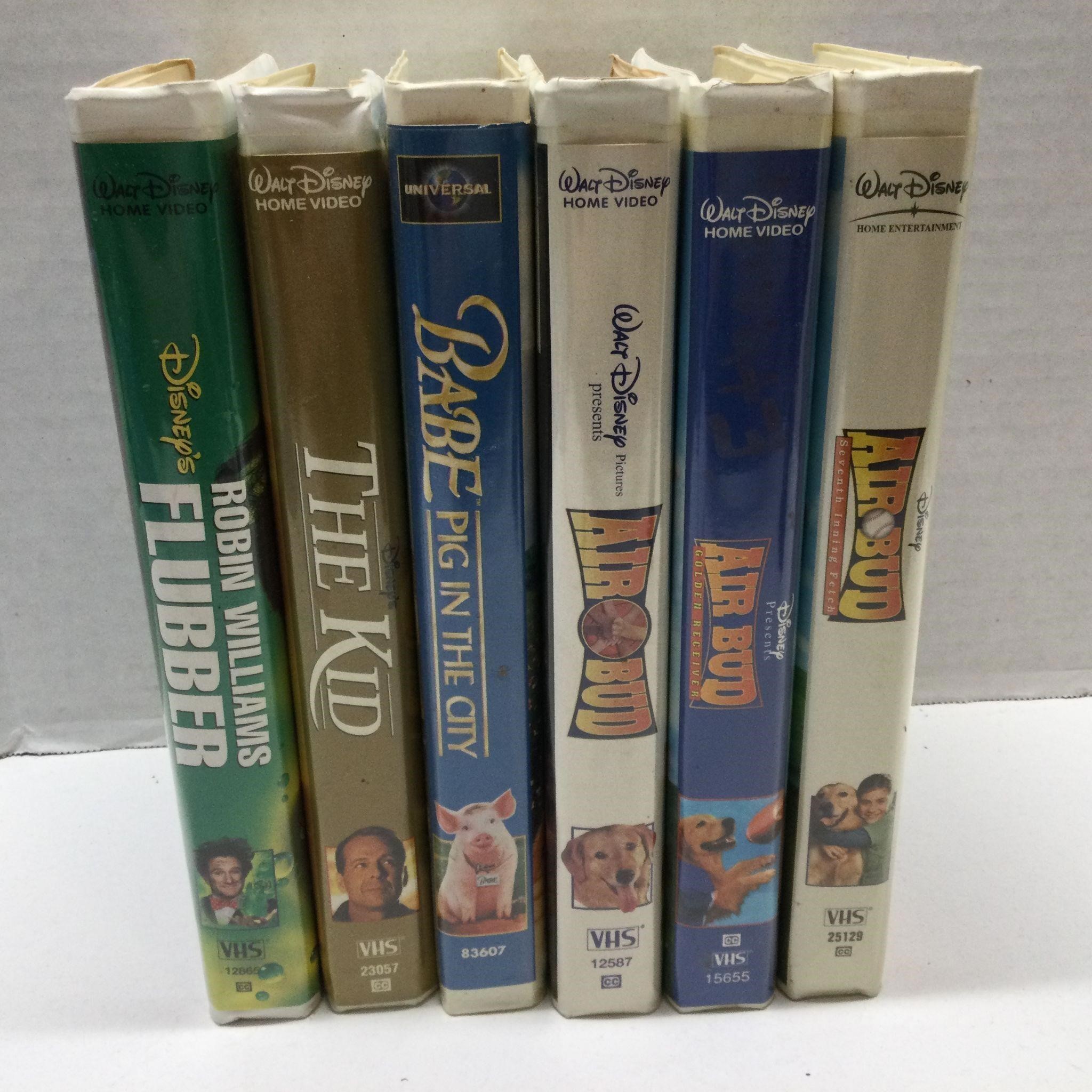 6 Disney VHS Tapes