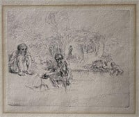 ETCHING AFTER? REMBRANDT BATHERS
