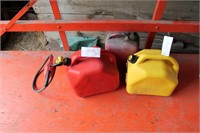 3 Plastic Gas Cans