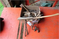 Auger Bits & Box of Old Tools
