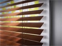 Trim+go Levelor Faux Wood Cordless Blinds Brown