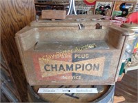 Vintage CHAMPION Spark Plugs Case