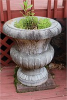 Large Vintage Concrete Urn Planter