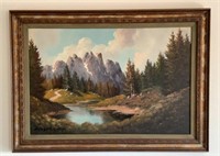 MT. Landscape Konrad Original Oil Painting
