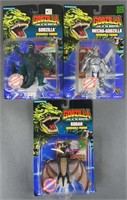 3pc NIP 1994 Godzilla King Of The Monsters Figures