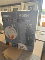 2- MOEN 1/3hp GXP33C PRO DISPOSAL'S