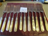 12- LANDERS FRARY & CLARK FORKS MOTHER OF PEARL