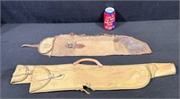 Vintage Leather & Canvas Gun Carrying Case-Lot