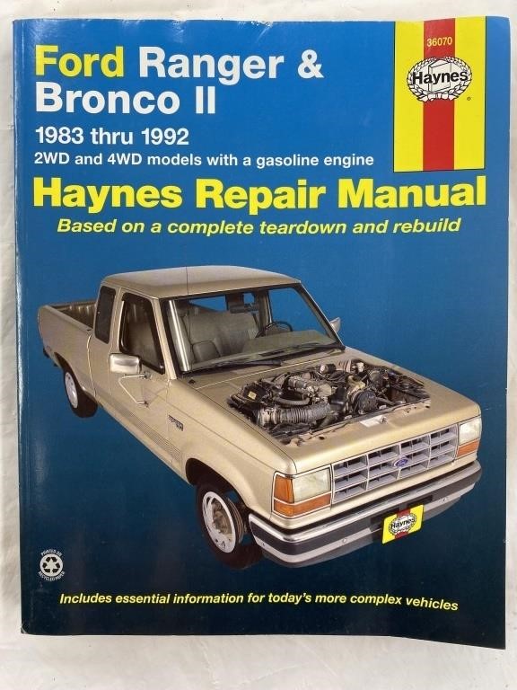 Haynes Ford Ranger/Bronco II Repair Manual