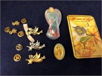 Vintage Collection of Madonna & Angel Pins